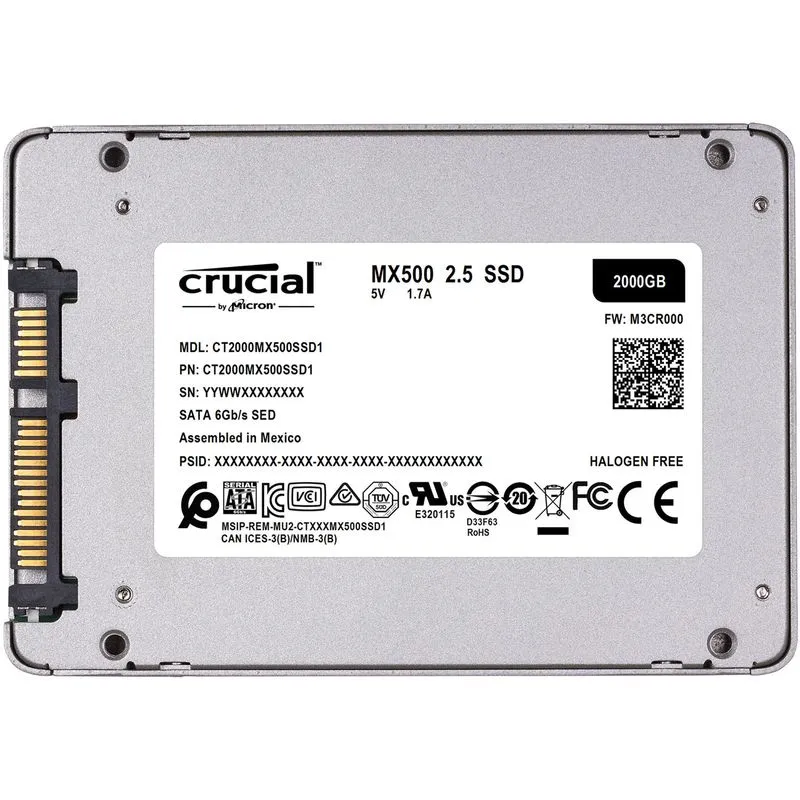 DISCO DURO SATA 2TB 2.5 SSD 