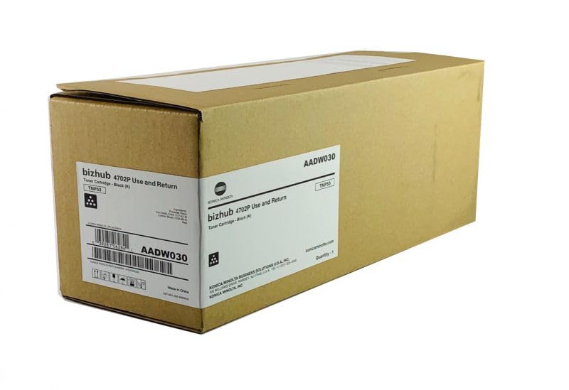 Genuine Konica Minolta TNP53 AADW030 Black Toner Cartridge Bizhub 4702P